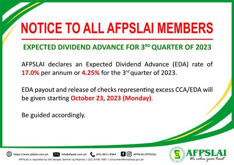 afpslai dividend 3rd quarter 2023|Armed Forces and Police Savings and Loans Association, Inc..